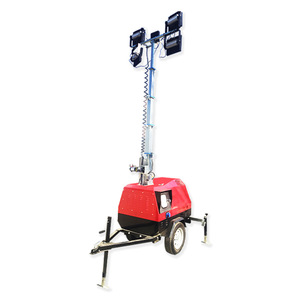 <b>Light</b> Tower 9M Trailer Mounted Electric Lift Mobile <b>LED</b> <b>Light</b> 360 Degree Rotation Industrial Use - Product Image 4