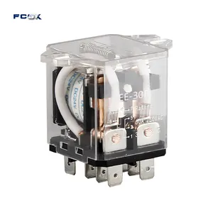 FCGK-relé de salida JQX-30F 30A, 250VAC, 30VDC, 6-220VDC, 6-380vac, 30A, 8 pines, interruptor de relé de alimentación