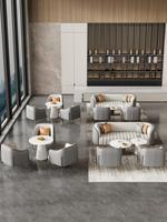 Chaise canapé de loisir moderne lumière hôtel-appartement de luxe utilisation tissu matériel caractéristique modulaire pour mobilier de bureau à domicile