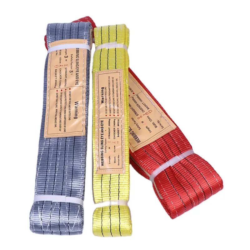 ODM OEM Factory Direct Supply Polyester faltbarer Sling anpassbar maximale sichere Belastungs grenzen der Länge Nylon-Hebesch linge