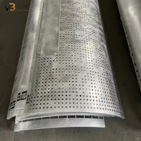 Revêtement de colonne en aluminium courbé sur mesure, panneau de couverture de pilier rond pour la décoration de façade de bâtiment extérieur