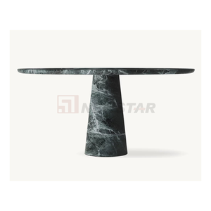 Modern Fashion Hot Sale Natural Stone Travertine <strong>Dining</strong> <strong>Tables</strong> Custom Kitchen Desk Luxury Home Yellow Marble <strong>Dining</strong> <strong>Table</strong> - Product Image 3
