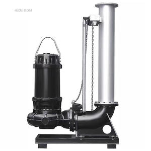 مضخة صرف صحي غاطسة من الحديد الزهر شديدة التحمل 220 فولت/380 فولت، مضخة تصريف مياه الصرف الصناعية المقاومة للانسداد - Product Image 1