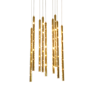 <span class=keywords><strong>Suspension</strong></span> moderne en métal <span class=keywords><strong>doré</strong></span> long lustre éclairage météore douche lustre pour la maison hôtel restaurant bar <span class=keywords><strong>salon</strong></span> - Product Image 5