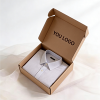 Boîtes d'expédition pliables écologiques en carton ondulé recyclable avec logo personnalisé pour vêtements, chaussettes, chapeaux, cadeaux - Emballage e-commerce
