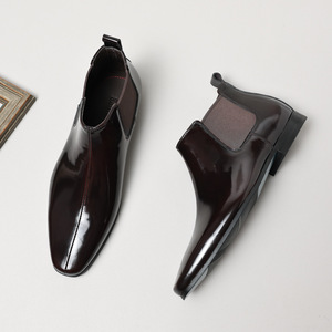 Nouvelle Collection – Chaussures Habillées Haut de Gamme pour Homme en Cuir Véritable, Façon Artisanale, Imperméables Toutes Saisons, en Cuir de Vachette Pleine Fleur, Idéales pour les Affaires - Product Image 2