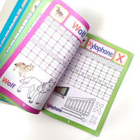 Libros de texto de escuela primaria Los niños de 2 a 7 años aprenden a leer y escribir letras en inglés divertidas matemáticas ABC impresión de libros de ejercicios