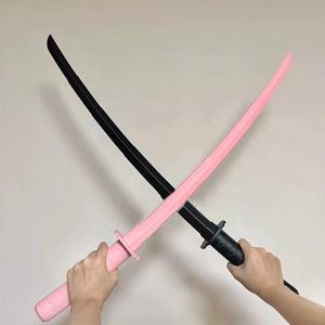 <span class=keywords><strong>2023</strong></span> 3D impresión Katana retráctil Samurai juguete cuchillo Rosa espada larga samurái hoja asesino cuchillo gravedad cuchillo juguete - Product Image 2