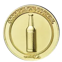 Pingente de moedas de ouro da lembrança moeda moeda comemorativa feita em metal