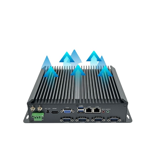 OEM ODM Fanless Industrial Embedded PC New DDR3 Win7/8/10 Intel 6th 13th Gen I7 I5 I3 Dual LAN Industrial Pc