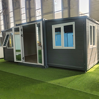 Casa Contenedor Modular de Lujo Personalizada, Estilo Moderno, Duradera, Desmontable y Expandible para Uso en Exteriores, Hecha de Acero