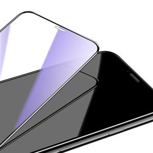 Para <span class=keywords><strong>iPhone</strong></span> <span class=keywords><strong>XS</strong></span> <span class=keywords><strong>MAX</strong></span> helada Anti púrpura azul Luz de película Protector de pantalla de <span class=keywords><strong>cristal</strong></span> templado de guardia - Product Image 1