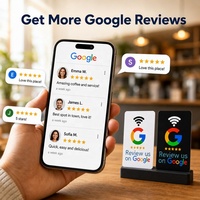 Carte NFC personnalisée pour réseaux sociaux, OEM/ODM, carte de visite Google NFC, carte RFID pour avis, carte NFC pour restaurants