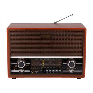 Radio rétro multifonction FM AM SW en bois avec haut-parleur intégré, lecteur de musique USB TF, antenne haute sensibilité pour la décoration de la maison - Product Image 1