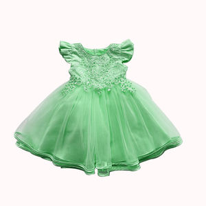 Vestidos de Princesa de Verano Shelmin para Bebé, Encaje Sólido, Diseño Calado, Sin Mangas, 3 Colores, Vestido para Niña - Product Image 4