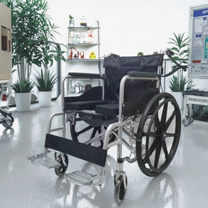 <span class=keywords><strong>Fauteuil</strong></span> <span class=keywords><strong>roulant</strong></span> de toilette <span class=keywords><strong>pliable</strong></span>, réglable, confortable et durable de qualité médicale pour les soins à domicile, les hôpitaux et la réadaptation des personnes âgées - Product Image 6