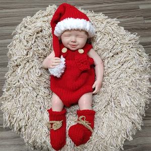 Poupée moules lestés réaliste grande taille 20 pouces souriant doux gratuit solide fille Reborn Silicone bébé poupée - Product Image 3