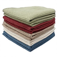 Chiffons de cuisine en microfibre Eurow ultra absorbants, séchage rapide, tissage gaufré, carrés, durables, réutilisables, surfaces douces