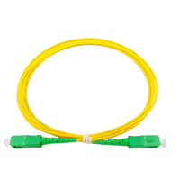 Cordon de brassage optique monomode SC-SC 3,0 mm à faible perte d'insertion, fibre G657A LSZH, jaune en option, pour équipement FTTH PON