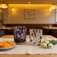 Glazen sapbekers voor kinderen, modern klassiek design, cartoon fruit hartpatroon, herbruikbaar, voor thuis, bruiloft, hotel, kantoor