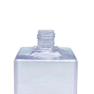 Botella de champú de diseño de lujo, botella de perfume de aceite y pelo cuadrado de 300ml, botellas de champú vacías de plástico con tapa giratoria - Product Image 5