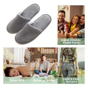 Pantoufles d'hôtel brodées personnalisées nouveau Design <span class=keywords><strong>lavable</strong></span> jetable pour femmes hôtel maison voyage Restaurants SPA - Product Image 6