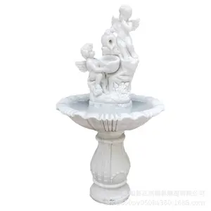 European-style stone sculptures flowing water fountains white marble large garden areaindoor and outdoor landscape decoration