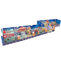 Toboggan pour enfants personnalisé, équipement de parc d'attractions intérieur, aire de jeux commerciale, construction en ABS et aluminium, vente chaude