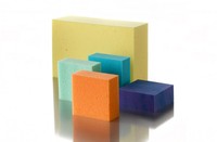 Feuille de mousse éponge découpée en couleur, polyuréthane haute densité, mousse PU 100% matière première, mousse PU brillante