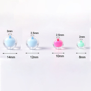 Perles rondes Bubblegum <span class=keywords><strong>de</strong></span> 8, 10, <span class=keywords><strong>12</strong></span> et 14 mm pour l'artisanat - Product Image 3
