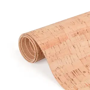 Экологичная пробковая кожаная ткань, Высококачественная классическая бамбуковая португальская веганская натуральная пробковая ткань для стельки, сумки, обуви