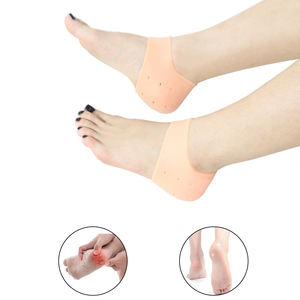 Semelles orthopédiques de sport personnalisées OEM en caoutchouc chaud Gel de silicone Manchons de talon pour le soulagement de la douleur et le soin des pieds Protecteurs de talon - Product Image 2