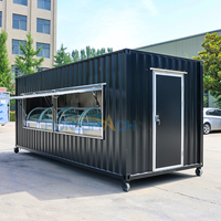 Maison préfabriquée pliable en acier de haute qualité, design moderne pour camion de restauration mobile et boutique