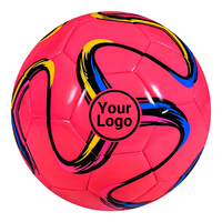 Ballon de football Kata en PVC durable, cousu à la machine, léger, taille 5, sports d'équipe, couleur et logo personnalisés, promotion en gros
