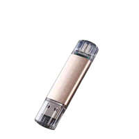 Flashdisk USB Metal Warna-warni USB2.0 1GB Portabel Cetak Warna Lengkap Sablon Logo Bisnis Kustom Anda