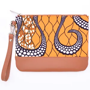 New Fashion African Wax Print Envelope Bag Ladies Handbags Ethnic Style Women Wristlet Purse Clutch