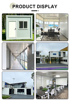 Muro Cortina de Vidrio Desmontable de Alta Calidad y Transpirable para Escuelas, Villas y Edificios de Oficinas, Contenedor Plano Personalizado de 20 Pies