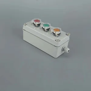 Plastic Control Box 3 Holes Waterproof And Dustproof Push Button Switch Box