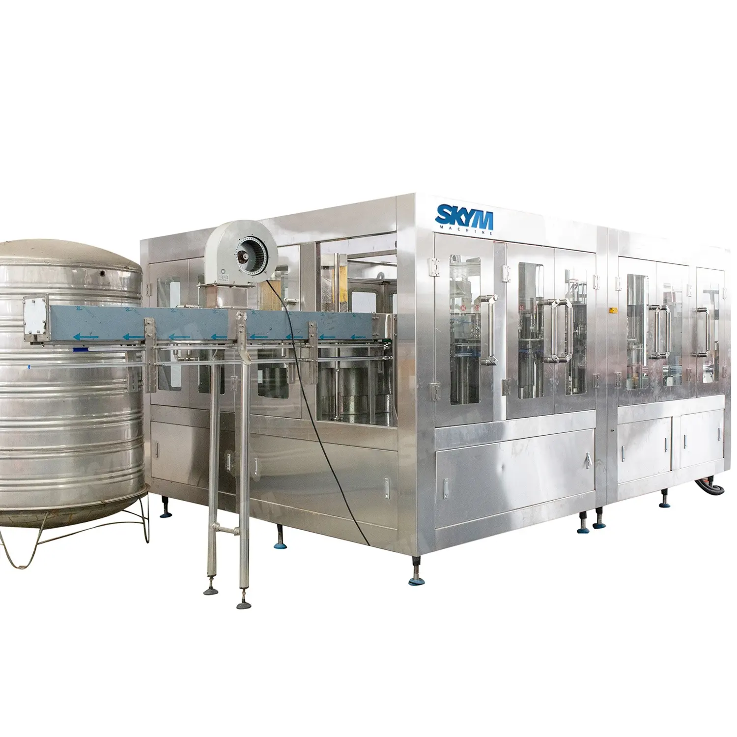 Linha de máquina de enchimento de água mineral, 500ml, processamento completo automático e embalagem de produção de água