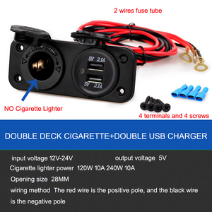 12v/24v 2.1A 1A sortie étanche Double USB changeur accessoire <span class=keywords><strong>prise</strong></span> de courant 24 <span class=keywords><strong>volts</strong></span> chargeur de <span class=keywords><strong>voiture</strong></span> - Product Image 5