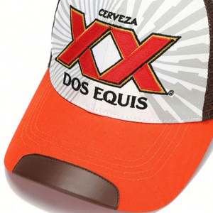 Gorra deportiva de malla tipo camionero unisex premium con diseño de 5 paneles, estampado floral a rayas y parche bordado 3D frontal personalizado, 100% algodón. - Product Image 6