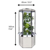 2025 le plus populaire hiver robuste maison intelligente agriculture jardin arrière-cour résistant aux intempéries Portable cadre en métal Mini maison verte tente