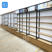 Rack de haute qualité beauté approvisionnement vitrine produit de beauté armoire support Extensions de cheveux affichage mural perruque présentoir
