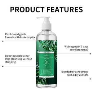 Gel <span class=keywords><strong>Doccia</strong></span> Schiarente AHA con Etichetta Privata, Niacinamide per Controllo Oleosità, Anti-Acne, per Pelle Sensibile, Detergente Corpo Anti-Imperfezioni per Uomo - Product Image 4