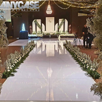 Planchers de danse en contreplaqué blanc T Walk Aisle 4 x 4, planchers de danse en bois, décoration et fournitures pour mariage