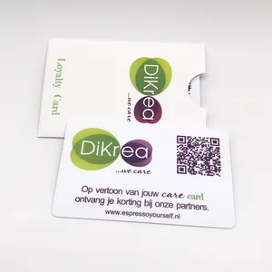 Tarjetas de regalo de plástico personalizadas con logotipo y código de barras, código QR y número de tarjeta