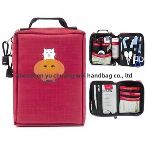 Bolsa de Almacenamiento para Kit de Rescate Médico Familiar Portátil para Mascotas, para Viajes al Aire Libre, Venta al Por Mayor del Fabricante, Color Rojo - Product Image 5