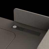 Le Nouveau Bureau Multifonctionnel avec Prises, Recharge Sans Fil, Panneau de Table Pneumatique et Bureau Exécutif Rabattable