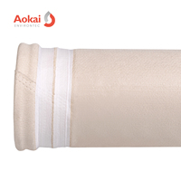 Kantong Filter Suhu Tinggi PPS 160 ° Kantong Pengumpul Debu Tahan Asam C untuk Pembangkit Listrik dan Insinerator Semen