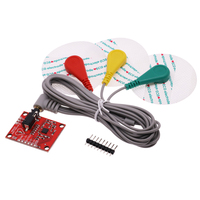 AD8232 ECG Mesure Physiologique Impulsion Cardiaque Simple Lead Module de Capteur de Fréquence Cardiaque pour Arduino R3 Kit de Bricolage